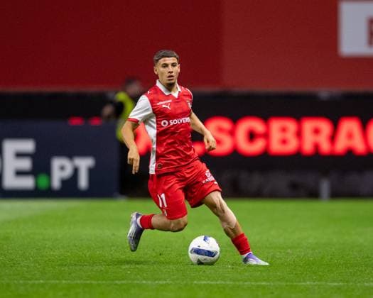 August 28, 2025, Braga, Braga, Portugal: ISMAEL GHARBI from SC Braga seen on action during the UEFA Europe League 2025 26 playoff match between SC Braga and Lincoln Red Imps at Estadio Municipal de Braga on August 28, 2025 in Braga, Portugal. Braga Portugal - ZUMAl192 20250828_zsp_l192_050 Copyright: xMiguelxLemosx