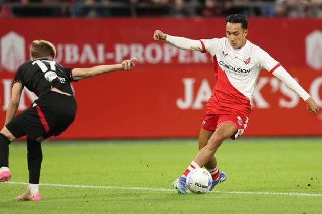 Miliano Jonathans of FC Utrecht during the match FC Utrecht Zrinjski at the Galgenwaard for the Europa League play off season 2024 2025 in Utrecht, Netherlands on 28 august 2025, photo by Peter Lous EYE4images DeFodi Images