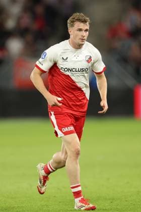 Derry John Murkin of FC Utrecht during the match FC Utrecht Zrinjski at the Galgenwaard for the Europa League play off season 2024 2025 in Utrecht, Netherlands on 28 august 2025, photo by Peter Lous EYE4images DeFodi Images