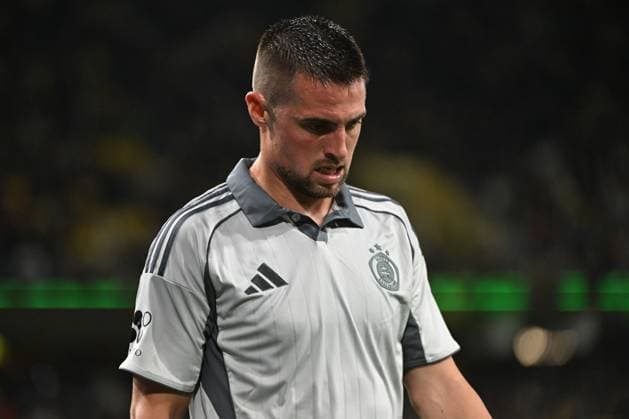 28 08 2025, Bern, Wankdorf, Uefa Europa League, Playoffs, BSC Young Boys Slovan Bratislava, 21 Robert Mak Bratislava is disappointed after the defeat Bern Wankdorf Bern Switzerland Copyright: xJustPictures.ch ManuelxWinterbergerx jp-de-MaWi-MWI_1347