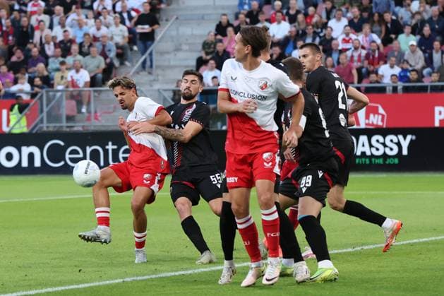 Siebe Horemans of FC Utrecht during the match FC Utrecht Zrinjski at the Galgenwaard for the Europa League play off season 2024 2025 in Utrecht, Netherlands on 28 august 2025, photo by Peter Lous EYE4images DeFodi Images