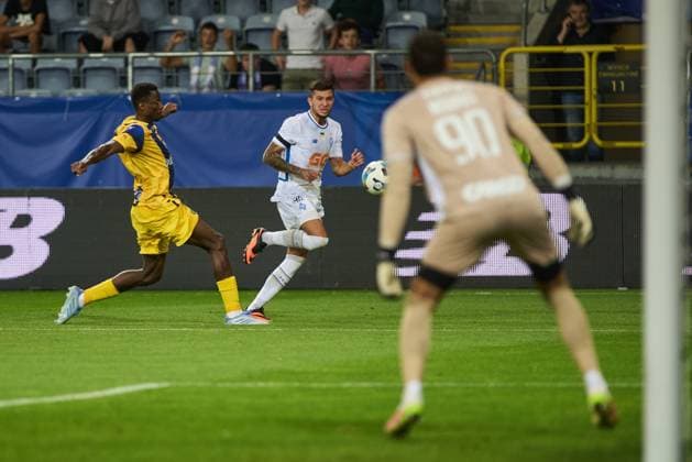 2025.08.28 Lublin Pilka nozna eliminacje Ligi Europy UEFA sezon 2025 2026 Dinamo Kijow - Maccabi Tel-Aviv N z Mohamed Ali Camara Foto Ireneusz Wnuk PressFocus 2025.08.28 Lublin Football UEFA Europa League season 2025 2026 Dinamo Kyiv - Maccabi Tel-Aviv Mohamed Ali Camara Credit: Ireneusz Wnuk PressFocus NEWSPIX.PL --- newspix.pl POLAND OUT! 