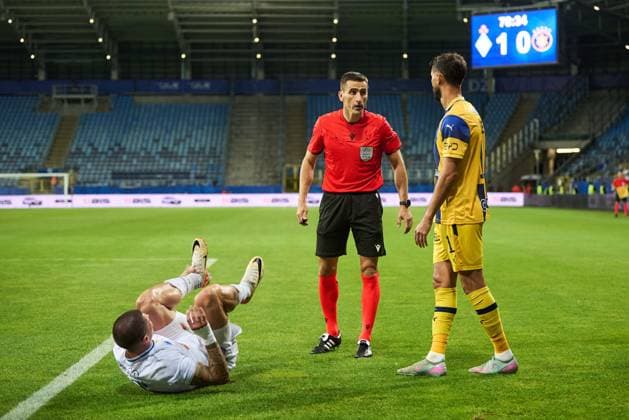 2025.08.28 Lublin Pilka nozna eliminacje Ligi Europy UEFA sezon 2025 2026 Dinamo Kijow - Maccabi Tel-Aviv N z Sagiv Jehezkel Denys Popov Foto Ireneusz Wnuk PressFocus 2025.08.28 Lublin Football UEFA Europa League season 2025 2026 Dinamo Kyiv - Maccabi Tel-Aviv Sagiv Jehezkel Denys Popov Credit: Ireneusz Wnuk PressFocus NEWSPIX.PL --- newspix.pl POLAND OUT! 