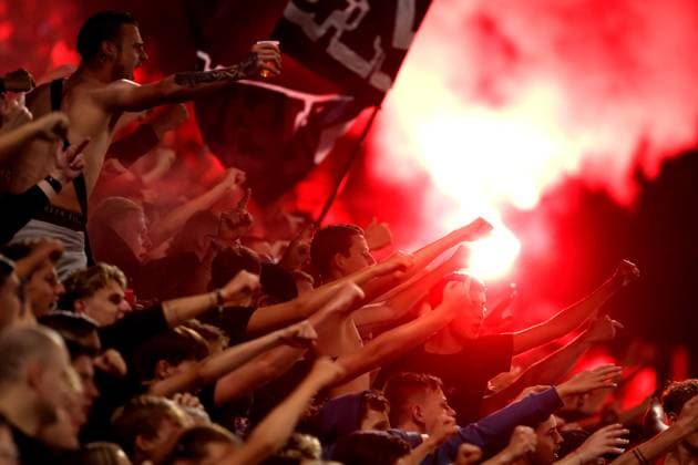 Fans and supporters during the match FC Utrecht Zrinjski at the Galgenwaard for the Europa League play off season 2024 2025 in Utrecht, Netherlands on 28 august 2025, photo by Peter Lous EYE4images DeFodi Images