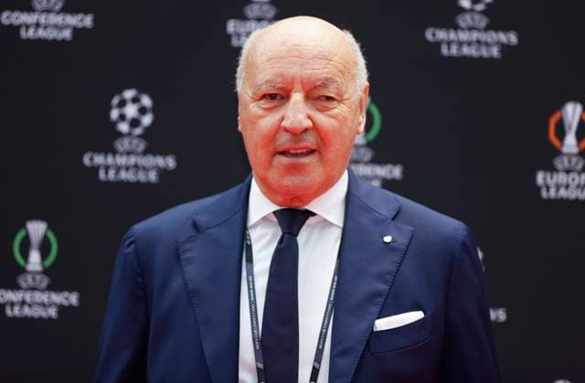 Monaco, Monte Carlo August 28, 2025 UEFA MENS CLUB COMPETITION - UEFA Europa League and UEFA Conference League draws with Giuseppe Marotta President Inter Milan UEFA MENS CLUB COMPETITION - SEASON KICK OFF 2025 26