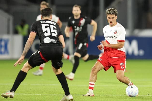 Can Bozdogan of FC Utrecht during the match FC Utrecht Zrinjski at the Galgenwaard for the Europa League play off season 2024 2025 in Utrecht, Netherlands on 28 august 2025, photo by Peter Lous EYE4images DeFodi Images