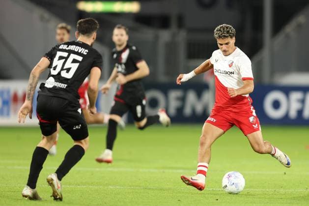 Can Bozdogan of FC Utrecht during the match FC Utrecht Zrinjski at the Galgenwaard for the Europa League play off season 2024 2025 in Utrecht, Netherlands on 28 august 2025, photo by Peter Lous EYE4images DeFodi Images