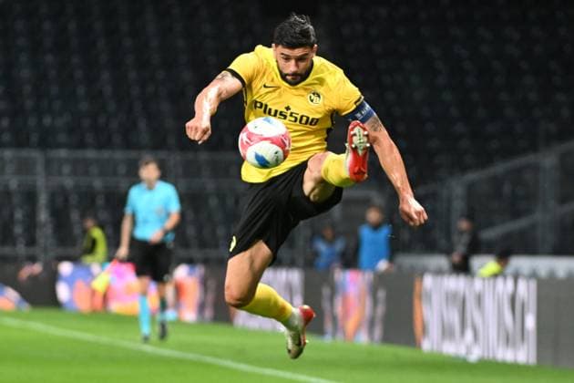 28 08 2025, Bern, Wankdorf, Uefa Europa League, Playoffs, BSC Young Boys Slovan Bratislava, 23 Loris Benito Young Boys Bern Wankdorf Bern Switzerland Copyright: xJustPictures.ch ManuelxWinterbergerx jp-de-MaWi-MWI_1175