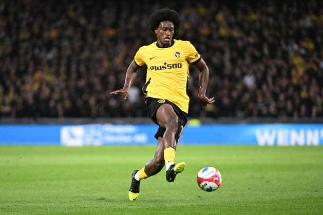 28 08 2025, Bern, Wankdorf, Uefa Europa League, Playoffs, BSC Young Boys Slovan Bratislava, 77 Joel Monteiro Young Boys Bern Wankdorf Bern Switzerland Copyright: xJustPictures.ch ManuelxWinterbergerx jp-de-MaWi-MWI_1197