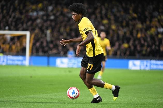 28 08 2025, Bern, Wankdorf, Uefa Europa League, Playoffs, BSC Young Boys Slovan Bratislava, 77 Joel Monteiro Young Boys Bern Wankdorf Bern Switzerland Copyright: xJustPictures.ch ManuelxWinterbergerx jp-de-MaWi-MWI_1199