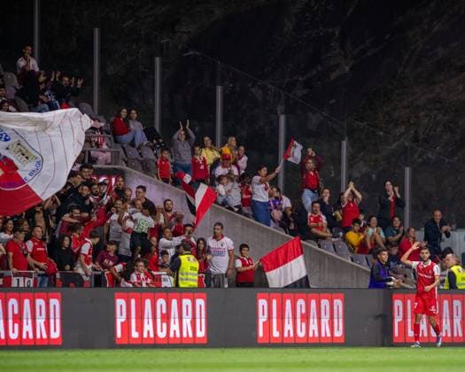 August 28, 2025, Braga, Braga, Portugal: GABRI MARTINEZ from SC Braga seen celebrating his goal during the UEFA Europe League 2025 26 playoff match between SC Braga and Lincoln Red Imps at Estadio Municipal de Braga on August 28, 2025 in Braga, Portugal. Braga Portugal - ZUMAl192 20250828_zsp_l192_041 Copyright: xMiguelxLemosx