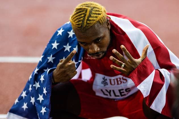 Weltklasse Zürich 2025; 28.08.2025 Noah Lyles aus den Vereinigte Staaten während des Leichtathletik-Meetings Weltklasse Zürich (Diamond League) im Letzigrund Stadion, Zürich, Schweiz, am 28. August 2025 *** Weltklasse Zürich 2025 28 08 2025 Noah Lyles from the United States during the athletics meeting Weltklasse Zürich Diamond League at Letzigrund Stadium, Zurich, Switzerland, on August 28, 2025 Copyright: xBEAUTIFULxSPORTS TobiasxLacknerx
