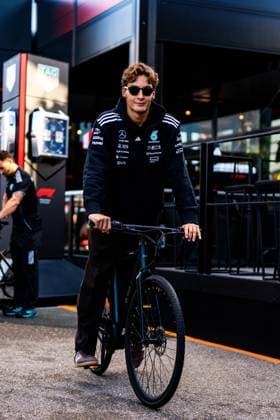 August 28, 2025, Zandvoort, Netherlands: Mercedes-AMG PETRONAS F1 Team s British driver George Russell in the paddock of the Formula 1 Dutch Grand Prix 2025. Zandvoort Netherlands - ZUMAs197 20250828_aaa_s197_201 Copyright: xLucaxMartinix