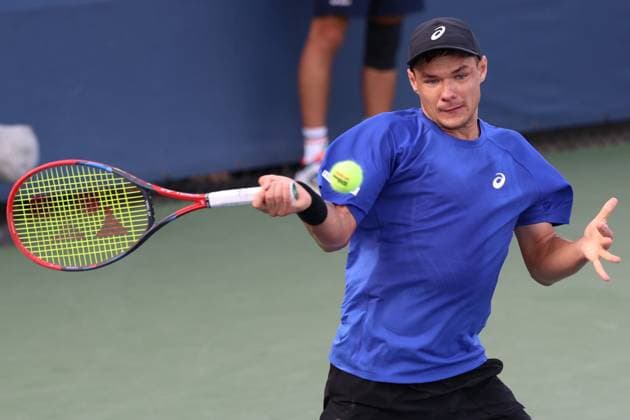 August 28, 2025, New York City, New York, United States: KAMIL MAJCHRZAK of Poland during the match against K. Khachanov in the second round of US Open 2025 at the USTA Billie Jean King National Tennis Center. Queens, New York City. Majchrzak won 2:6, 6:7 (4-7), 6:4, 7:5, 7:6 New York City United States - ZUMAc278 20250828_zsp_c278_010 Copyright: xMarcinxCholewinskix