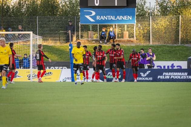 20250828 Kuopio, Finland. UEFA Europa League play-offs, 2nd leg match between KuPS Kuopio and FC Midtjylland in Kuopio, Finland, Photo by Niklas Pehkonen All Over Press  1.05570907