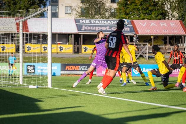 20250828 Kuopio, Finland. UEFA Europa League play-offs, 2nd leg match between KuPS Kuopio and FC Midtjylland in Kuopio, Finland, Photo by Niklas Pehkonen All Over Press  1.05570637