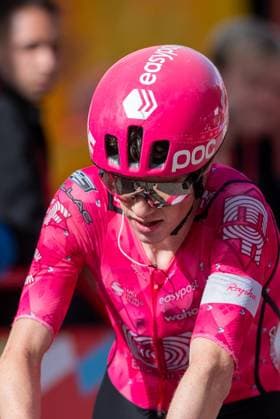 La Vuelta - 80th Tour of Spain 2025 - Stage 6 In Pal, Andorra, on August 28, 2025, Archie Ryan from Ireland of the EF Education - EasyPost team participates in stage 6 of La Vuelta 2025, which connects Olot in Girona and Pal in Andorra. Andorra Andorra  Copyright: xMartinxSilvaxCosentinox originalFilename:silvacosentino-archiery250828_npb8i.jpg
