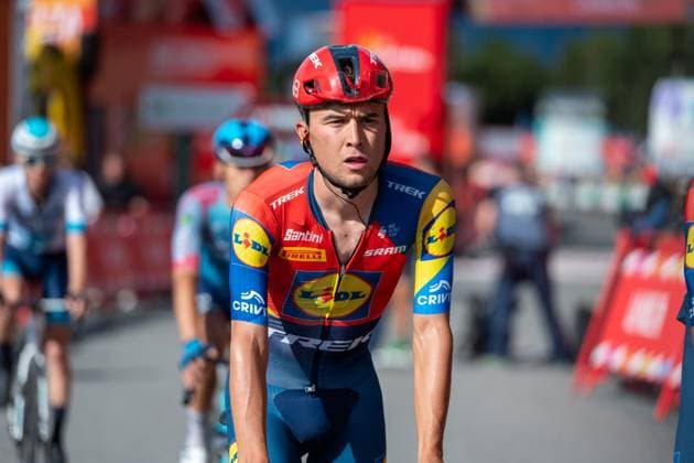 La Vuelta - 80th Tour of Spain 2025 - Stage 6 In Pal, Andorra, on August 28, 2025, Mads Pedersen from Denmark of the Lidl - Trek team participates in stage 6 of La Vuelta 2025, which connects Olot in Girona and Pal in Andorra. Andorra Arinsal Andorra  Copyright: xMartinxSilvaxCosentinox originalFilename:silvacosentino-madspede250828_npWIS.jpg
