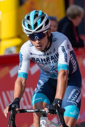 La Vuelta - 80th Tour of Spain 2025 - Stage 6 Santiago Buitrago from Colombia of Team Bahrain Victorious participates in stage 6 of La Vuelta 2025, which connects Olot in Girona and Pal in Andorra, on August 28, 2025. Andorra Andorra  Copyright: xMartinxSilvaxCosentinox originalFilename:silvacosentino-santiago250828_nptUW.jpg