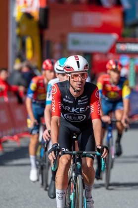 La Vuelta - 80th Tour of Spain 2025 - Stage 6 Cyclists participate in stage 6 of La Vuelta 2025, which connects Olot in Girona and Pal in Andorra, on August 28, 2025. Andorra Andorra  Copyright: xMartinxSilvaxCosentinox originalFilename:silvacosentino-cyclists250828_npdd7.jpg