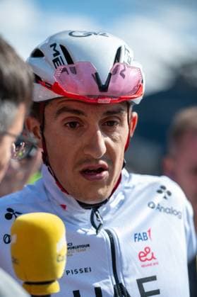 La Vuelta - 80th Tour of Spain 2025 - Stage 6 Jay Vine from Australia of the UAE Team Emirates XRG participates in stage 6 of La Vuelta 2025, which connects Olot in Girona and Pal in Andorra, on August 28, 2025. Andorra Andorra  Copyright: xMartinxSilvaxCosentinox originalFilename:silvacosentino-jayvinef250828_npFvB.jpg
