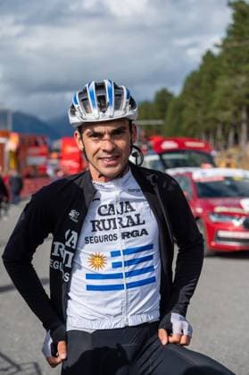 La Vuelta - 80th Tour of Spain 2025 - Stage 6 In Pal, Andorra, on August 28, 2025, Thomas Silva from Uruguay of the Caja Rural - Seguros RGA team participates in stage 6 of La Vuelta 2025, which connects Olot in Girona and Pal in Andorra. Andorra Arinsal Andorra  Copyright: xMartinxSilvaxCosentinox originalFilename:silvacosentino-thomassi250828_npBuQ.jpg