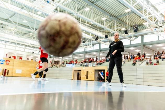 28 08 2025, GER, Handball, Women, Season 2025 2026, Alsco 1 Bundesliga, Thueringer HC Season opening public training Team presentation Laura Kuske Thueringer HC,11 99947 Bad Langensalza Salza Halle Sporthalle Mehrz Thüringen Germany