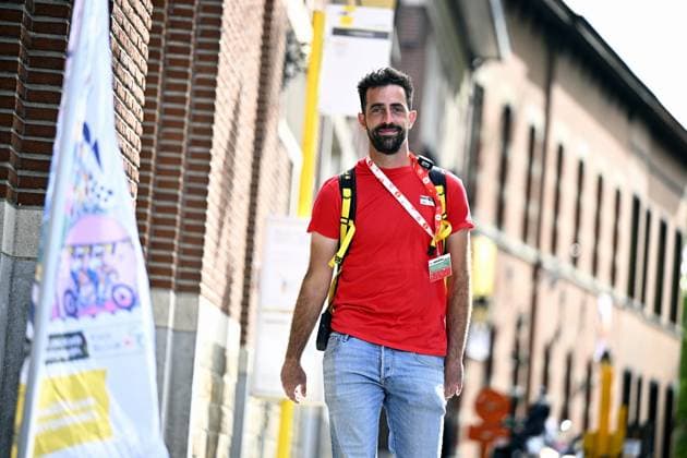 Belgium Jeroen Baltus pictured during the individual time trial at the UCI Para-cycling Road World Championships, Friday 29 August 2025, in Ronse. The UCI Para-Cycling Road World Championships take place from 28 to 31 Augustus in Ronse. JASPERxJACOBS  x132718070x