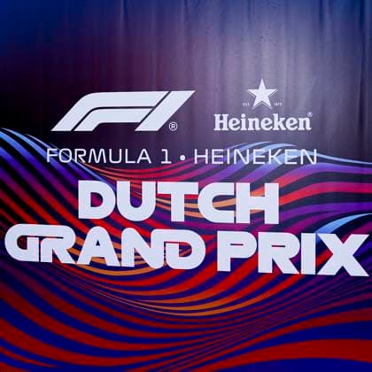 Formula 1 Dutch Grand Prix banner during the Formula 1 Heineken Dutch Grand Prix 2025 on Day 1 at Circuit Zandvoort on August 29, 2025 in Zandvoort, Netherlands Photo by Marcel ter Bals DeFodi Images