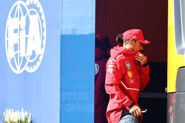F1 Grand Prix Of The Netherlands 2025 Practice 1 Lewis Hamilton of Ferrari before the second practice ahead of the Formula 1 Grand Prix of The Netherlands at Circuit Zandvoort in Zandvoort, Netherlands on August 29, 2025. Zandvoort Netherlands  Copyright: xJakubxPorzyckix originalFilename:porzycki-f1grandp250829_npGeQ.jpg
