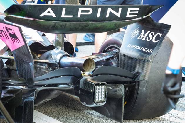 F1 - DUTCH GRAND PRIX 2025 Alpine F1 Team A525, mechanical detail of rear wing and suspension during the 2025 Formula 1 Heineken Dutch Grand Prix, 15th round of the 2025 FIA Formula One World Championship, WM, Weltmeisterschaft from August 29 to 31, 2025 on the Zandvoort Circuit, in Zandvoort, Netherlands - ZandvoortNetherlands  Copyright: xFLORENTxGOODENx