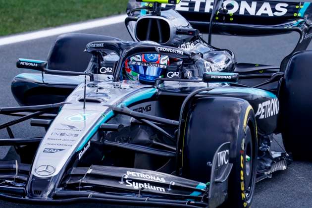 Andrea Kimi Antonelli of Italy and Mercedes AMG Petronas F1 Team during the Free Practice of the Formula 1 Heineken Dutch Grand Prix 2025 on Day 1 at Circuit Zandvoort on August 29, 2025 in Zandvoort, Netherlands Photo by Marcel ter Bals DeFodi Images
