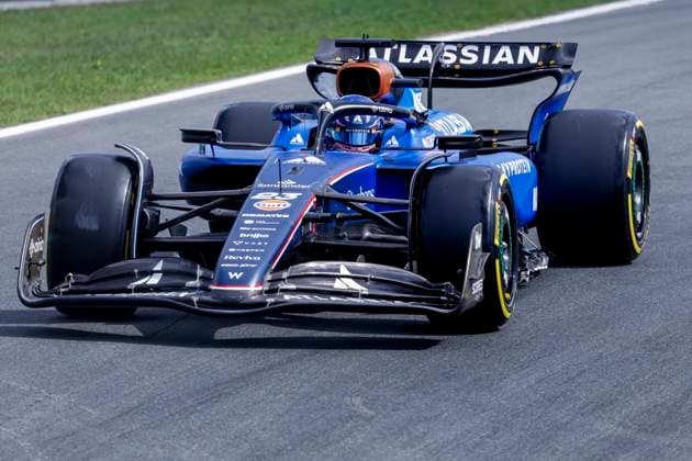 Alexander Albon of Thailand and Williams during the Free Practice of the Formula 1 Heineken Dutch Grand Prix 2025 on Day 1 at Circuit Zandvoort on August 29, 2025 in Zandvoort, Netherlands Photo by Marcel ter Bals DeFodi Images