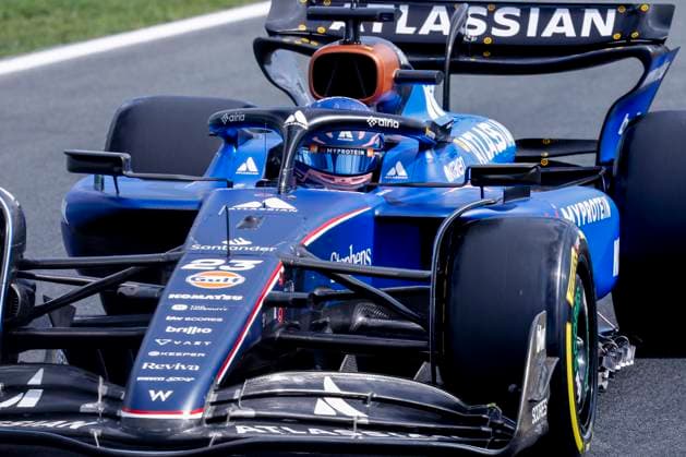 Alexander Albon of Thailand and Williams during the Free Practice of the Formula 1 Heineken Dutch Grand Prix 2025 on Day 1 at Circuit Zandvoort on August 29, 2025 in Zandvoort, Netherlands Photo by Marcel ter Bals DeFodi Images