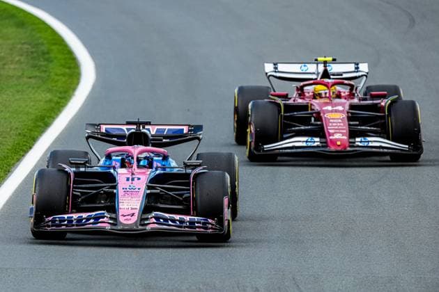 2025-08-29 F1 - Heineken Dutch GP - Free Practice 1 ZANDVOORT, NETHERLANDS - AUGUST 29: Pierre Gasly of Alpine, Lewis Hamilton of Ferrari competing in the Free Practice 1 during F1 - Heineken Dutch GP on August 29, 2025 in Zandvoort, Netherlands. Zandvoort Netherlands Content not available for redistribution in The Netherlands directly or indirectly through any third parties. Copyright: xAndrexWeeningx