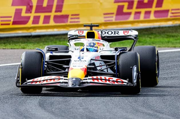 2025-08-29 F1 - Heineken Dutch GP - Free Practice 1 ZANDVOORT, NETHERLANDS - AUGUST 29: Isack Hadjar of Racing Bulls competing in the Free Practice 1 during F1 - Heineken Dutch GP on August 29, 2025 in Zandvoort, Netherlands. Zandvoort Netherlands Content not available for redistribution in The Netherlands directly or indirectly through any third parties. Copyright: xAndrexWeeningx
