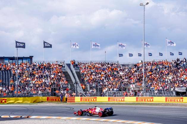 Charles Leclerc of Monaco and Scuderia Ferrari HP F1 Team during the Free Practice of the Formula 1 Heineken Dutch Grand Prix 2025 on Day 1 at Circuit Zandvoort on August 29, 2025 in Zandvoort, Netherlands Photo by Marcel ter Bals DeFodi Images