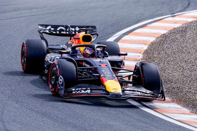 Max Verstappen of the Netherlands and Oracle Red Bull Racing during the Free Practice of the Formula 1 Heineken Dutch Grand Prix 2025 on Day 1 at Circuit Zandvoort on August 29, 2025 in Zandvoort, Netherlands Photo by Marcel ter Bals DeFodi Images