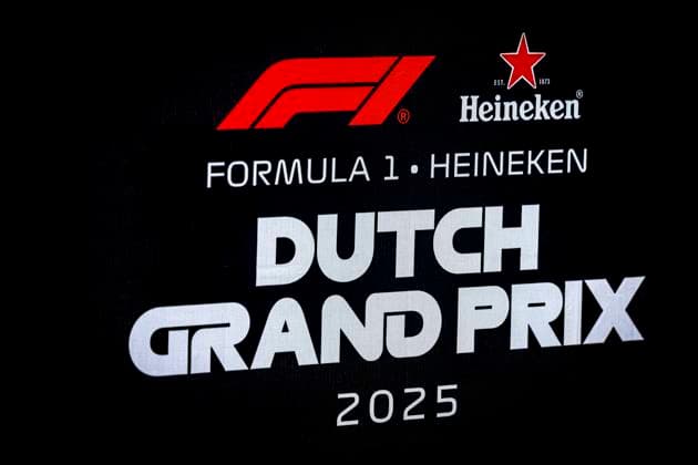 Banner during the match Formula 1 Zandvoort friday 2025, free practice at the Formula 1 circuit Zandvoort for the Formula One Zandvoort friday 2025 season 2025 2026 in ZANDVOORT, Netherlands on 29 august 2025, photo by Marcel van Dorst EYE4images DeFodi Images DATUM AANPASSEN
