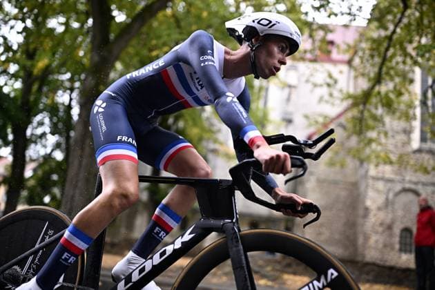France Andrea Ercolanelli (MC2) pictured in action during the individual time trial at the UCI Para-cycling Road World Championships, Friday 29 August 2025, in Ronse. The UCI Para-Cycling Road World Championships take place from 28 to 31 Augustus in Ronse. JASPERxJACOBS  x132736150x