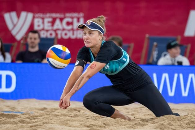Beach Pro Tour Elite 16 Hamburg, 29 08 2025 Svenja Müller Player No 1, GER Beach Pro Tour Elite 16 Hamburg on 29 08 2025 Copyright: xBEAUTIFULxSPORTS PeterxWeberx