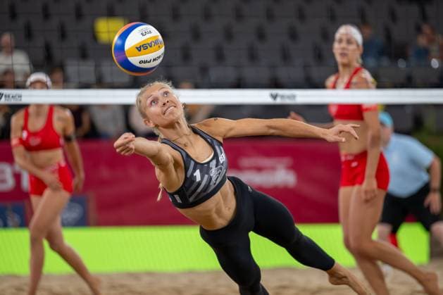 Beach Pro Tour Elite 16 Hamburg, 29 08 2025 Paula Schürholz Player No 1, GER Beach Pro Tour Elite 16 Hamburg on 29 08 2025 Copyright: xBEAUTIFULxSPORTS PeterxWeberx