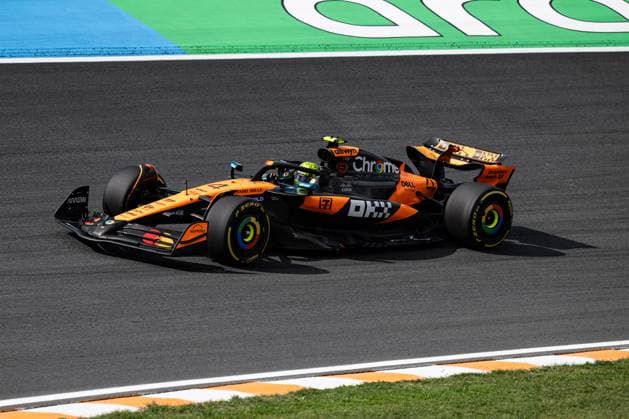 29th August 2025; Circuit Zandvoort, Zandvoort, North Holland, Netherlands; Formula 1 Heineken Dutch Grand Prix 2024; Free Practice Day; Lando Norris (GBR) in the MCL39 of McLaren F1 Team during free practice  GodfreyxPitt