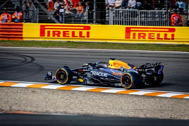 Formule 1 driver MAX Verstappen of Red Bull Racing during the match Formula 1 Zandvoort friday 2025, free practice at the Formula 1 circuit Zandvoort for the Formula One Zandvoort friday 2025 season 2025 2026 in ZANDVOORT, Netherlands on 29 august 2025, photo by Marcel van Dorst EYE4images DeFodi Images DATUM AANPASSEN
