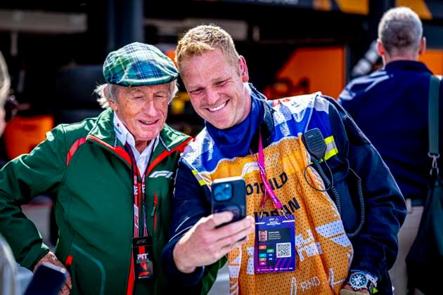 Sir Jackie Steward during the match Formula 1 Zandvoort friday 2025, free practice at the Formula 1 circuit Zandvoort for the Formula One Zandvoort friday 2025 season 2025 2026 in ZANDVOORT, Netherlands on 29 august 2025, photo by Marcel van Dorst EYE4images DeFodi Images DATUM AANPASSEN