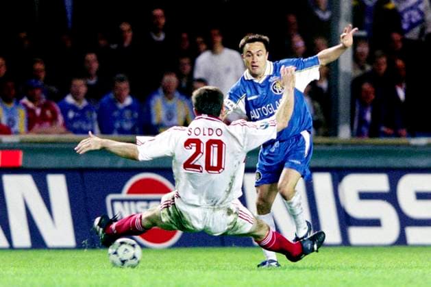 980513 Fotboll, Cupvinnarcupen, Final, Chelsea - Stuttgart, 1-0: *** 980513 Football, Cup Winners Cup, Final, Chelsea Stuttgart, 1 0  Copyright: BILDBYRAN BB980513BB014
