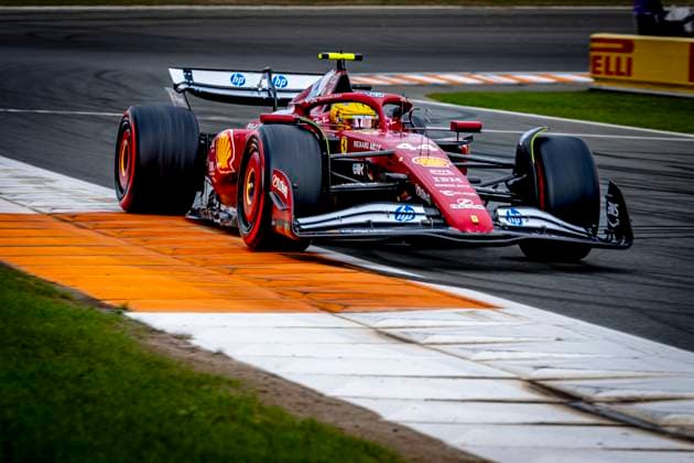 Formule 1 driver Lewis Hamilton of Ferrari during the match Formula 1 Zandvoort friday 2025, free practice at the Formula 1 circuit Zandvoort for the Formula One Zandvoort friday 2025 season 2025 2026 in ZANDVOORT, Netherlands on 29 august 2025, photo by Marcel van Dorst EYE4images DeFodi Images DATUM AANPASSEN