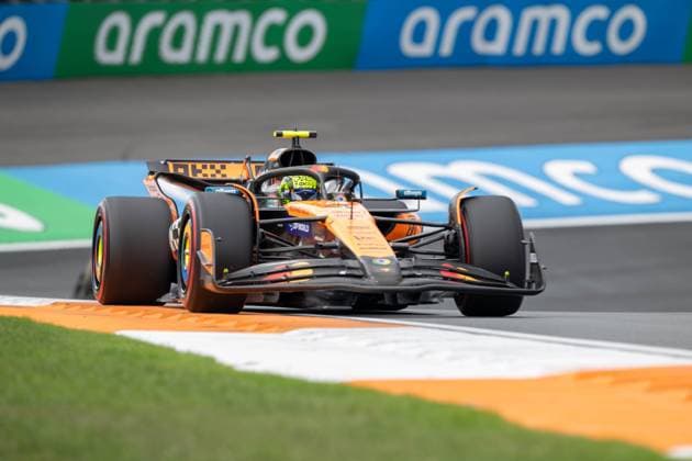 Lando Norris 4, McLaren Formula 1 Team, 1 Free Practice, Dutch Grand Prix, Motorsport, Men, Formula 1, 29 08 2025 Zandvoort Netherlands Netherlands Copyright: xkolbert-press MartinxWdziecznyx