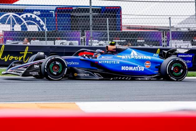 Carlos Sainz of Spain and Williams during the Free Practice of the Formula 1 Heineken Dutch Grand Prix 2025 on Day 1 at Circuit Zandvoort on August 29, 2025 in Zandvoort, Netherlands Photo by Marcel ter Bals DeFodi Images