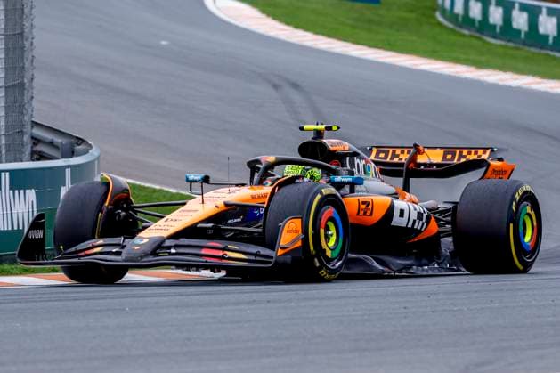 Lando Norris of the United Kingdom and McLaren F1 Team during the Free Practice of the Formula 1 Heineken Dutch Grand Prix 2025 on Day 1 at Circuit Zandvoort on August 29, 2025 in Zandvoort, Netherlands Photo by Marcel ter Bals DeFodi Images